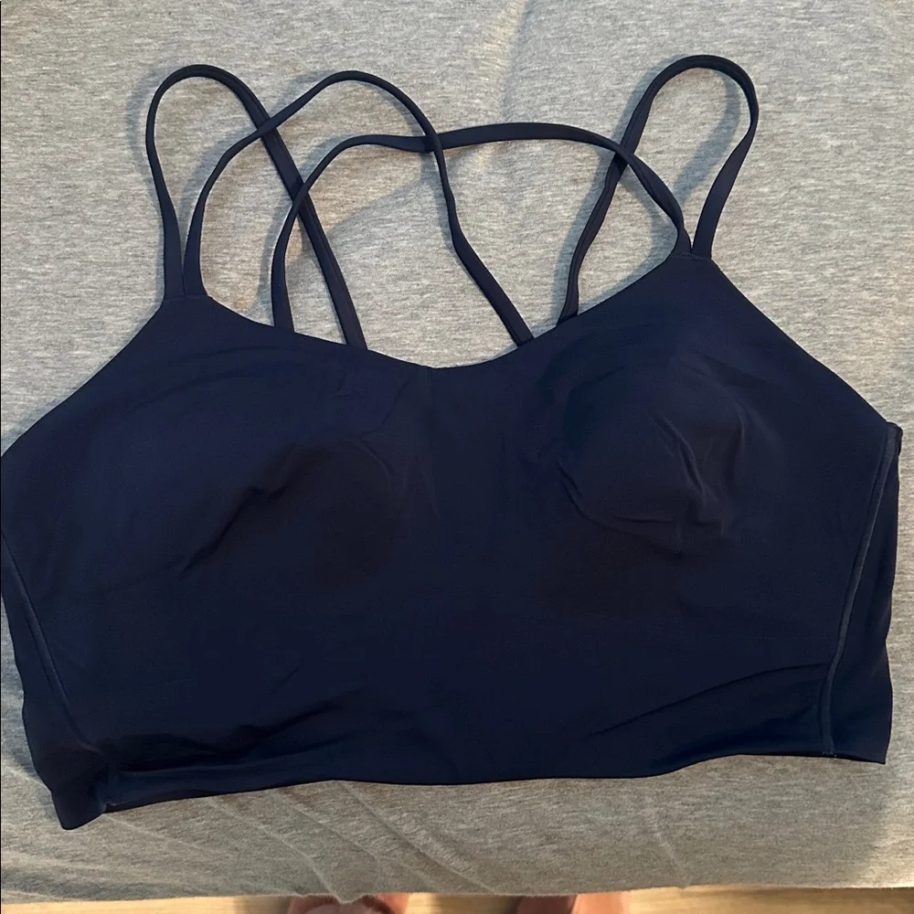 Lululemon Like a Cloud Longline Bra B/C (Club Blue) Size 12 - Picture 1 of 2